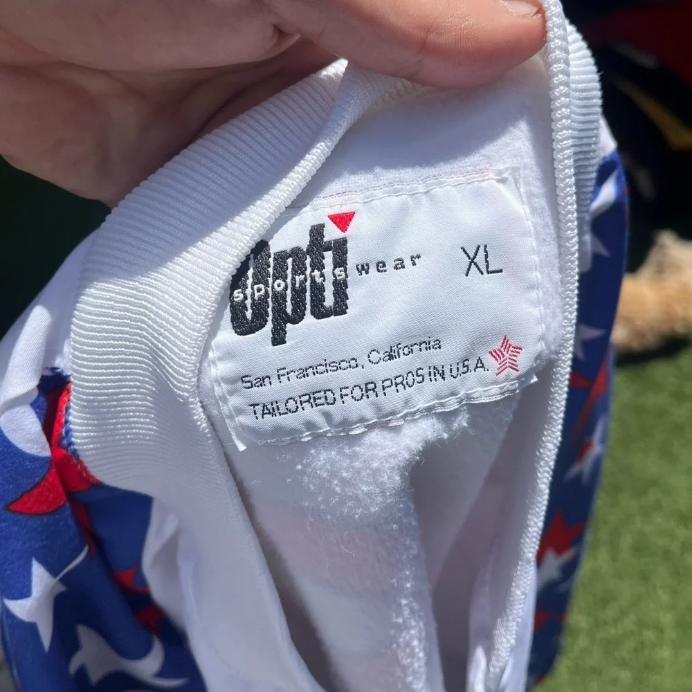 VTG 80’s USA Themed Police Games White Jacket